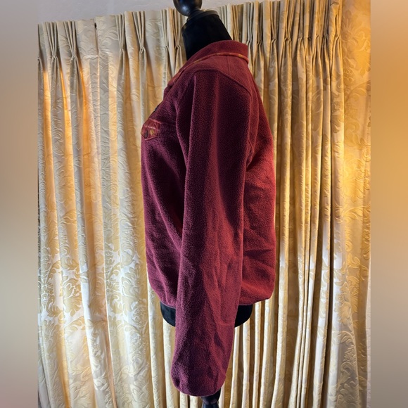 Patagonia Synchilla Snap-T Red Arrow Aztec Fleece Pullover Women’s Small - Picture 3 of 8